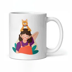 Mr UVD White & Purple Graphic Printed Ceramic Mug-picture-20