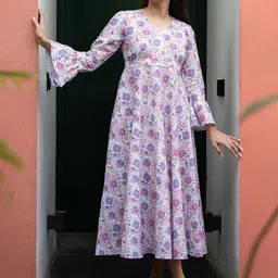 Moda Rapido Floral Print Fit & Flare Maxi Dress image 2