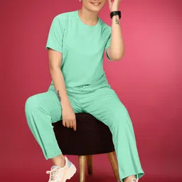 JK Creation Round Neck T-Shirt & Trousers Co-Ords image 2