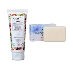 CARET ORGANIC Hybrid Creamy Cleanser With Kojic Acid & Vitamin C Soap image 5