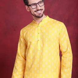 Jompers Men Floral Printed Kurta image 5