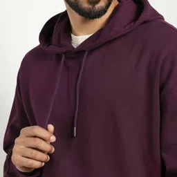 NOBERO Men Oversized Printed Hooded Sweatshirt image 3