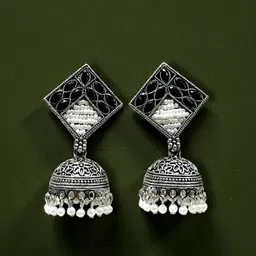 ANTICO Geometric Jhumkas Earrings-picture-18