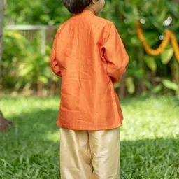 DISHA CREATIONZ Boys Self Design Kurta With Dhoti Pants image 3