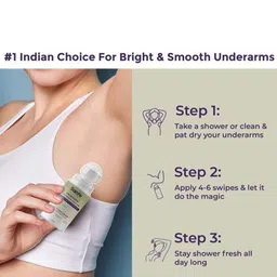 Sanfe Set of 2 Oudh Underarm Lightening Roll On - 50 ml Each image 4