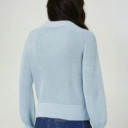 Kotty Women Self Design Round Neck Long Sleeves Pullover Sweaters image 3