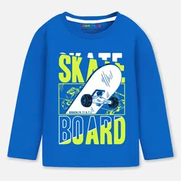 YK X Trampoline Boys Pack of 3 Graphic Printed Round Neck T-shirts image 2