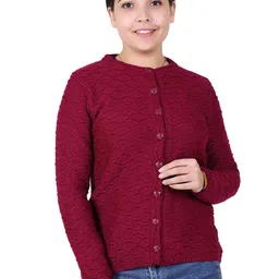 Varenyam Self Design Acrylic Cardigan Sweater-picture-10