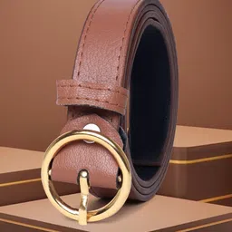 metronaut Women Formal Tan Artificial Leather Belt-picture-19