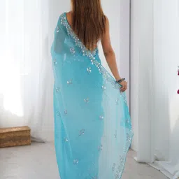anouk Embellished Bollywood Chiffon Saree image 2