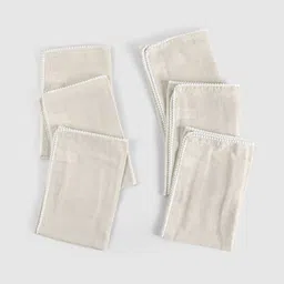 fingercraft Cream 6 Pieces Cotton Table Napkins-picture-28