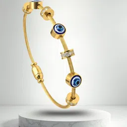 RKB Sales Women Cubic Zirconia Antique Gold-Plated Cuff Bracelet-picture-37