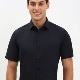 Allen Solly Men Spread Collar Solid Cotton Slim Fit Formal Shirt-picture-31