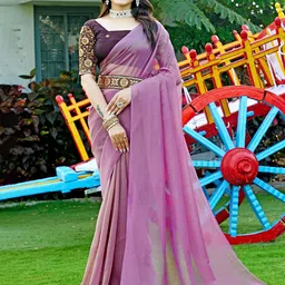 K 5 Fashion Organza Saree-picture-31
