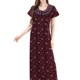 Soulemo floral Printed Maxi Nightdress-picture-26