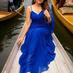 ROOP SUNDARI SAREES Poly Georgette Saree-picture-15