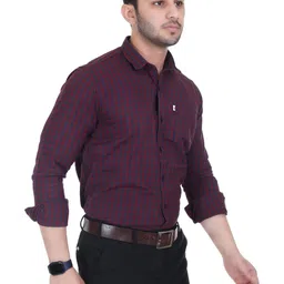 Marc Laurent Men Tartan Checks Checked Casual Shirt-picture-39