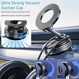Sturdy Magnetic Phone Holder | Strong Magnet Mobile Holder for Car & Table Use Mobile Holder image 3