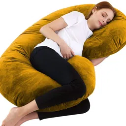 wild mint Microfibre Solid Pregnancy Pillow Pack of 1-picture-15