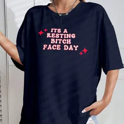 AAHWAN Typography Printed Round Neck Drop-Shoulder Sleeves T-shirt image 5