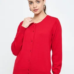 CREATIVE LINE Women Winter Woollen Cardigan-image-23