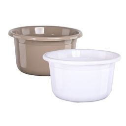 Kuber Industries Brown & White 2 Pieces Light Weight Bath Tubs-picture-10