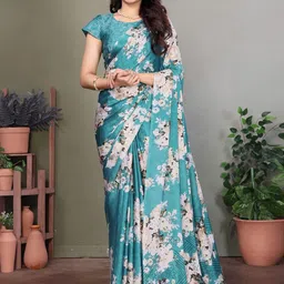 KALINI Floral Silk Blend Tussar Saree-picture-37