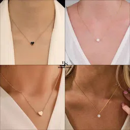 Boghra Sales Set Of 4 Gold-Plated Brass Pearls Chain image 1