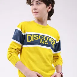 Monte Carlo Boys Typography Printed Cotton Pullover image 5