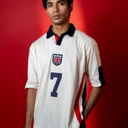 Shop Football Graphic Printed Polo Collar Relaxed Fit Sports Pure Cotton T-shirt-picture-44