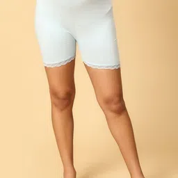 The Mom Store Women High Waist Lace Trim Maternity Boy Shorts-picture-36