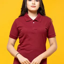LAPPEN FASHION Polo Collar Cotton Slim-Fit T-shirt-image-78