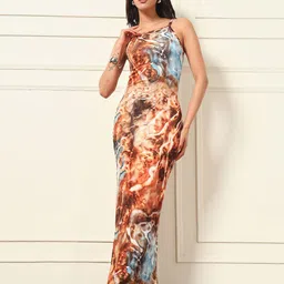 TANDUL Print Maxi Dress image 2
