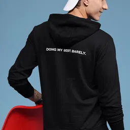 HERE&NOW Typography Printed Hooded Sweatshirt-picture-34