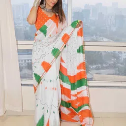 HERE&NOW Pure Cotton Bagru Saree-picture-36