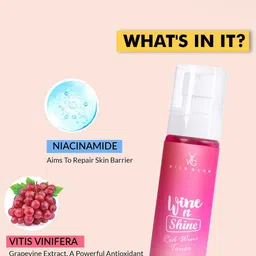 Wildglow Wine N Shine Red Wine Toner -100 ml image 2