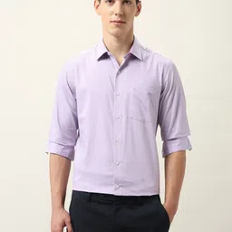 Arrow Men Liberty Textured Spread Collar Cotton Formal Shirt image 2