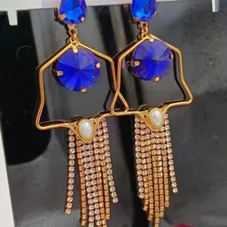 MUNMUN'S Geometric Drop Earrings-picture-11