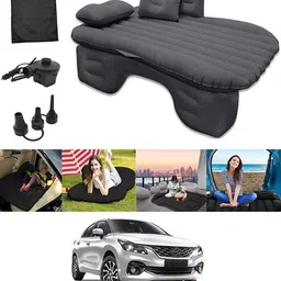 abjd Black Inflatable Car Bed Travel/Two Pillows/Pump For Baleno Maruti Suzuki 2022 Premium Finish & Waterproof Car Inflatable Bed-picture-18