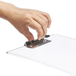 coolzone A4 Size Transparent Clipboard with Pad | See-Through Writing Board for Tracing image 5