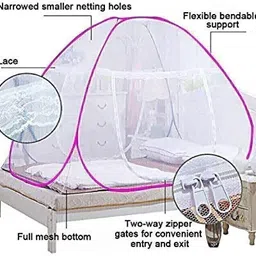 adbra Polyester Adults Washable Foldable King Size with Free Saviours Mosquito Net image 4