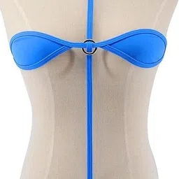 maone Women swimsuit beachwear dress Self Design Women Swim-dress Blue Swimsuit image 3