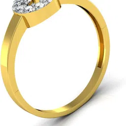 avsar BOR008YA 18kt Cubic Zirconia Yellow Gold ring image 2