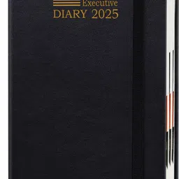 jhingalala Hard Bound Leather Cover Executive Diary 2025 with 365 Dates and Monthly Planner A5 Diary Ruled 344 Pages-picture-31