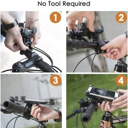 frackson Universal 360 Rotation Bicycle Phone Mount Holder For 3.5inch to 7.0inch Screen Bicycle Phone Holder image 2