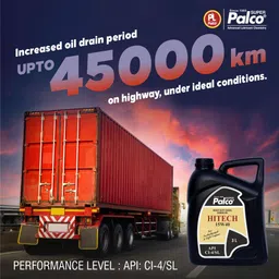pl super palco HITECH SAE 15W40 Heavy Duty Diesel Engine Oil 3 Litre API CI-4/SL Synthetic Technology for Turbo Charged Diesel Truck SUVs MUVs Superior Protection Heavy Duty Engine Oil image 3