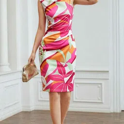 oooh lady fashion Women Bodycon Multicolor Above Knee/Mid Thigh Length Dress-picture-24