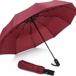 keepcart Strong Wind Proof Rain Proof with 10 Ribs Bone Travel Folding Umbrella Umbrella-picture-16