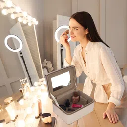 fadak MIRROR Wedding Trousseau Box Makeup Box Cosmetic Makeup For Beauty Case Vanity Box Vanity Box image 5