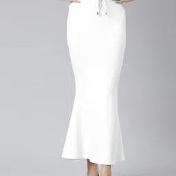 BADGERW INSOME Stylish Flare Saree Shapewear White (XXL) Lycra Blend Petticoat-picture-32